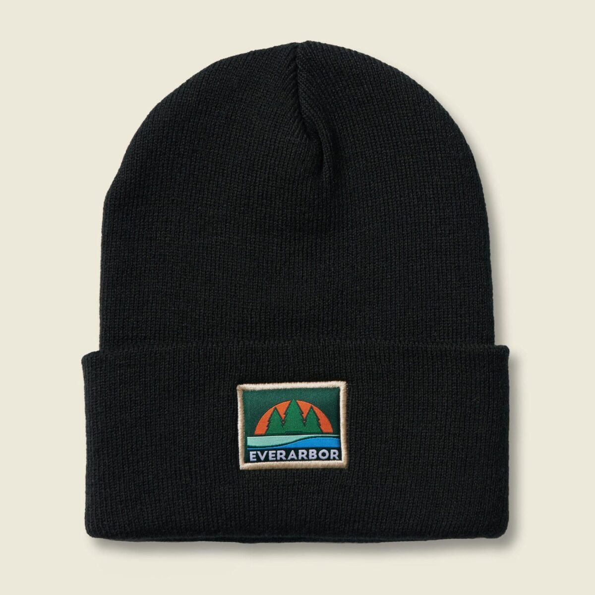Black Retro Beanie