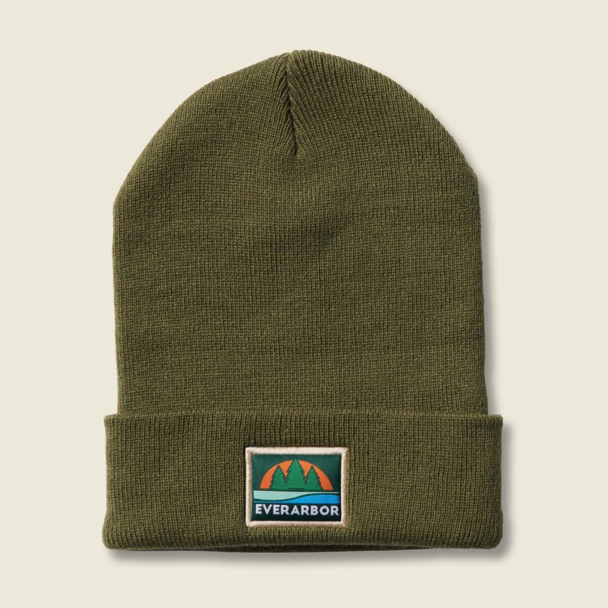 Olive Retro Beanie