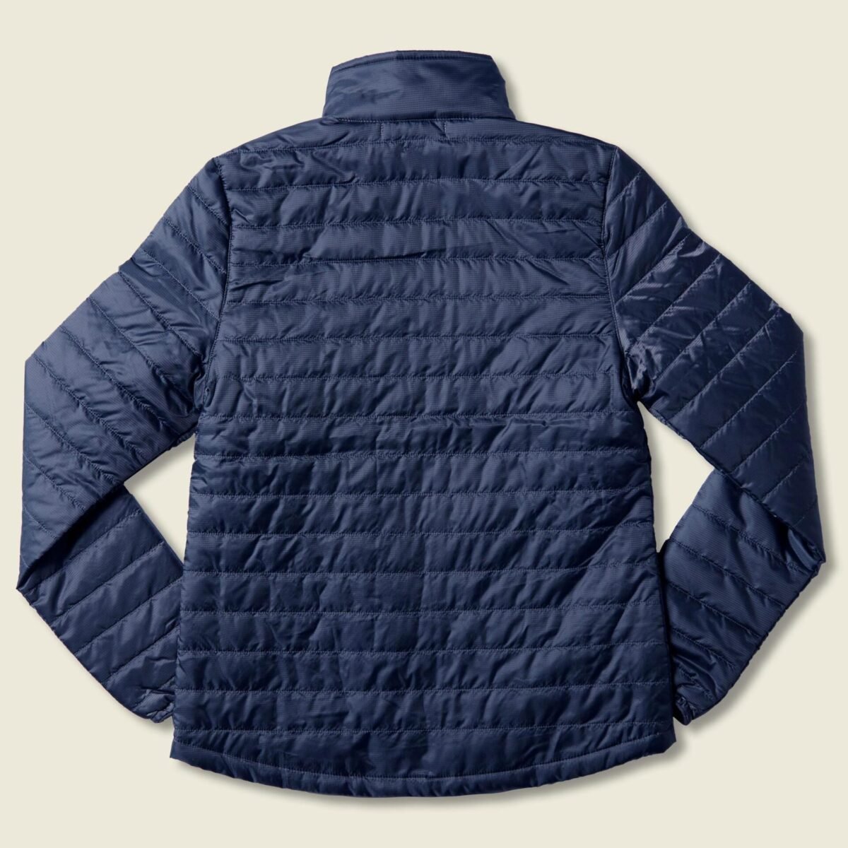 Men's Puffy Jacket with woven Everarbor (River Navy Blue) - Image 3