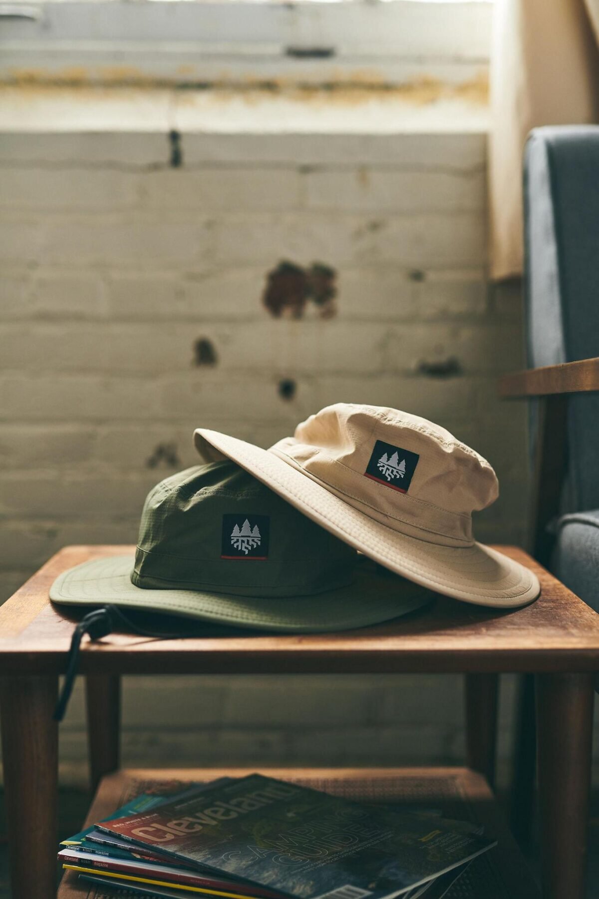 Wide Brim Hat - Green - Image 2
