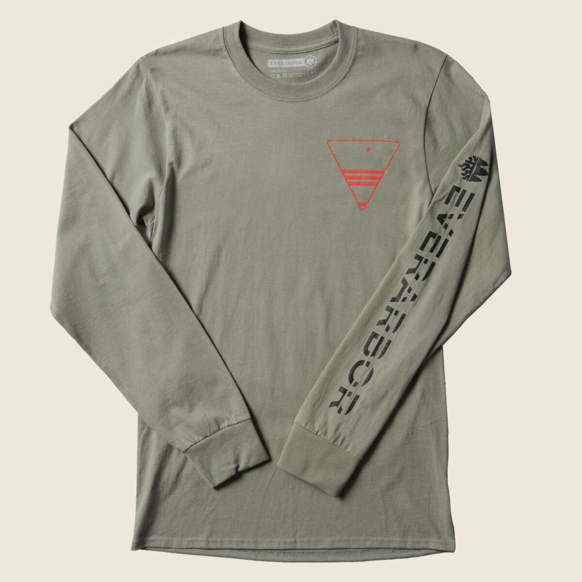Triangle Mountains Long Sleeve - Stonewashed Green - Image 3