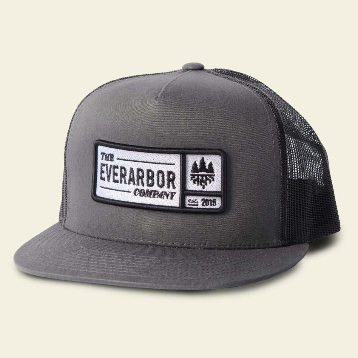 Zart grey/black w/ black on white grid badge
