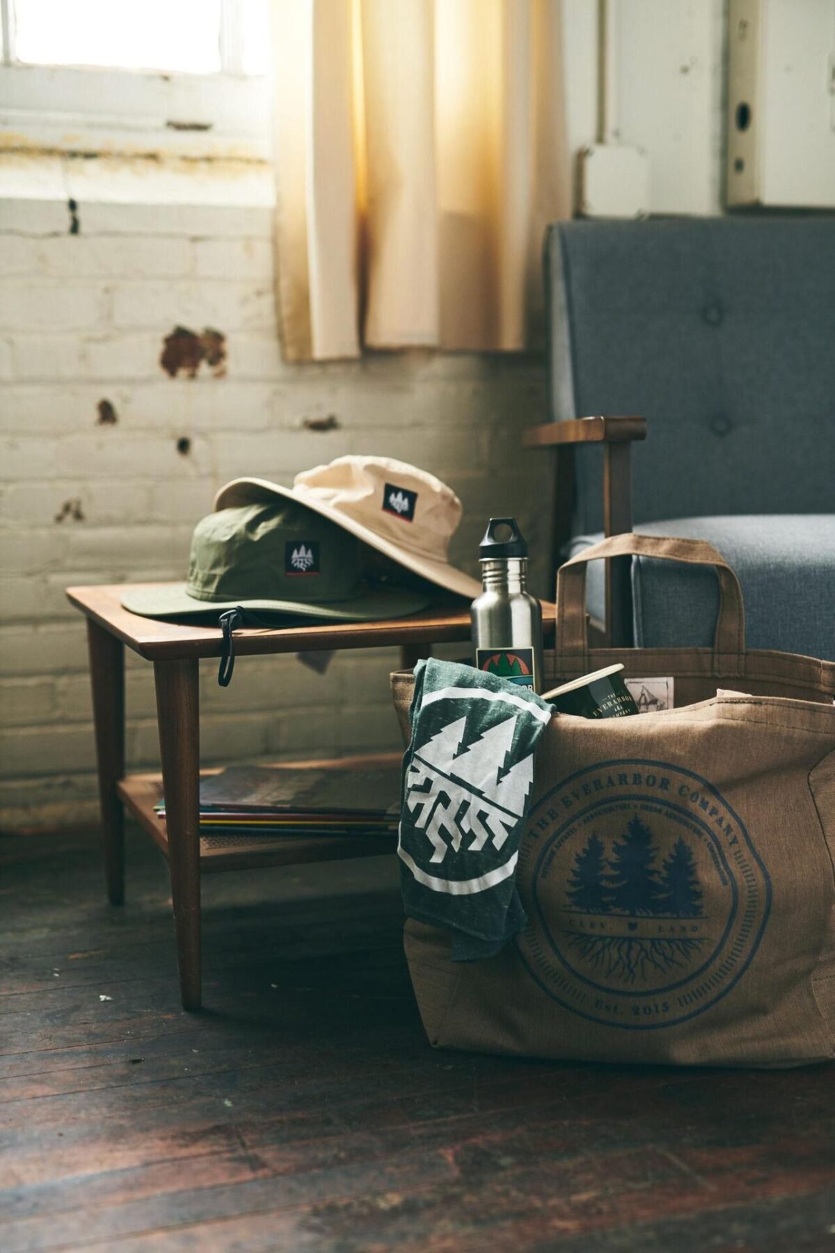 Wide Brim Hat - Green - Image 3