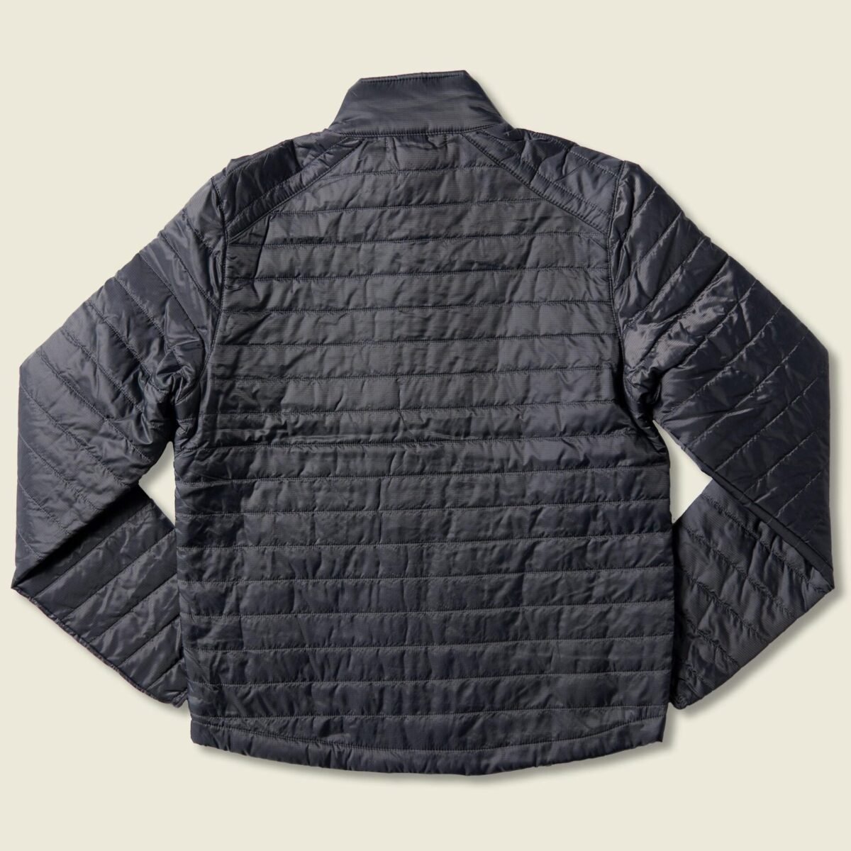 Men's Puffy Jacket with woven retro (Graphite) - Image 3