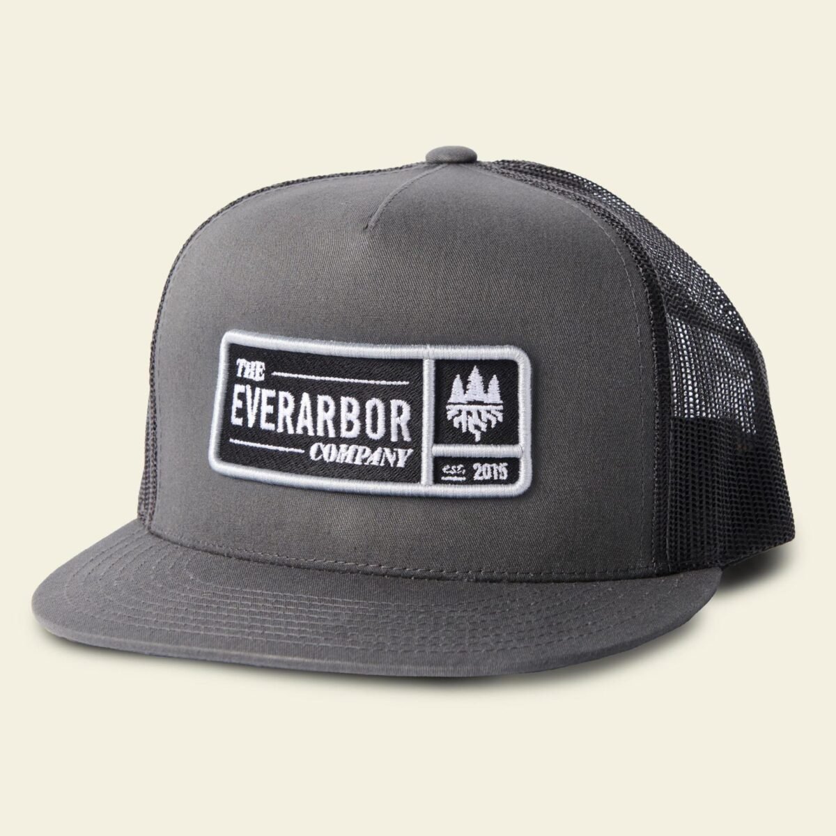 Zart grey/black w/ white on black grid badge