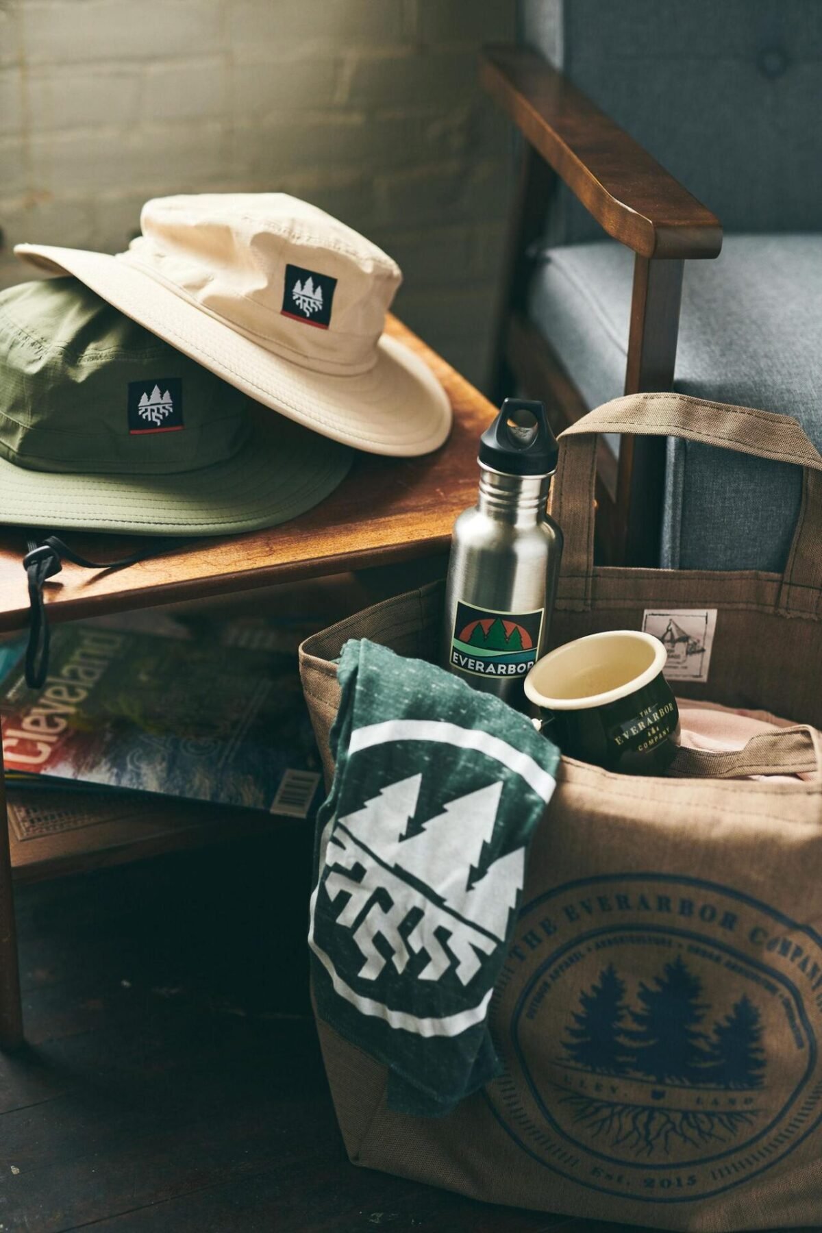 Wide Brim Hat - Green - Image 4