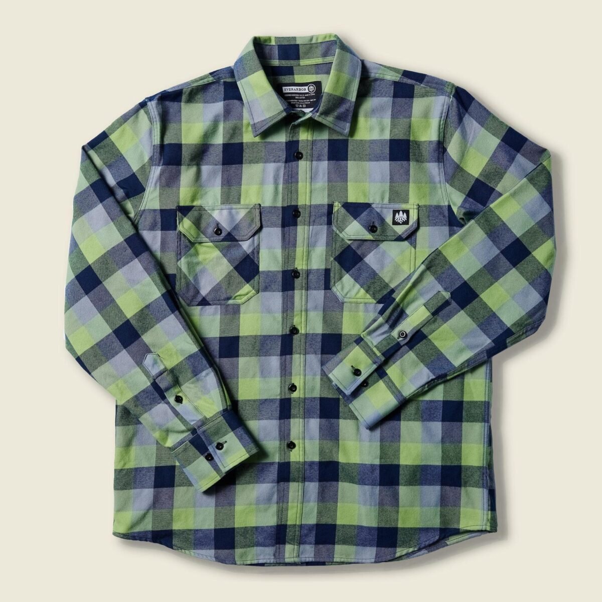 Men's Flannel - Green/Blue