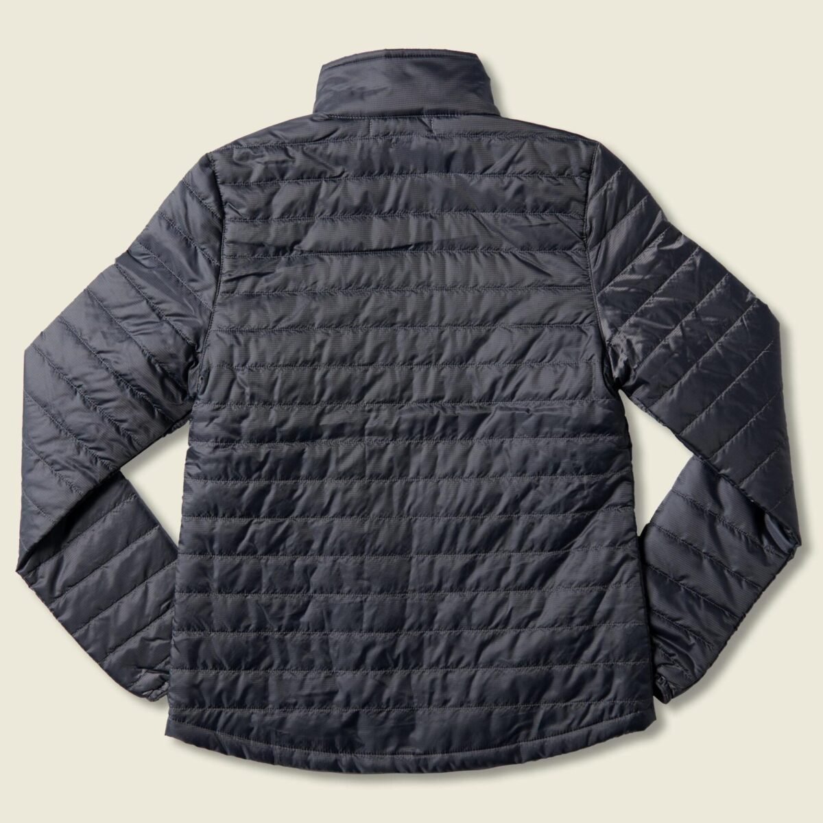 Women's Puffy Jacket with woven retro (Graphite) - Image 3