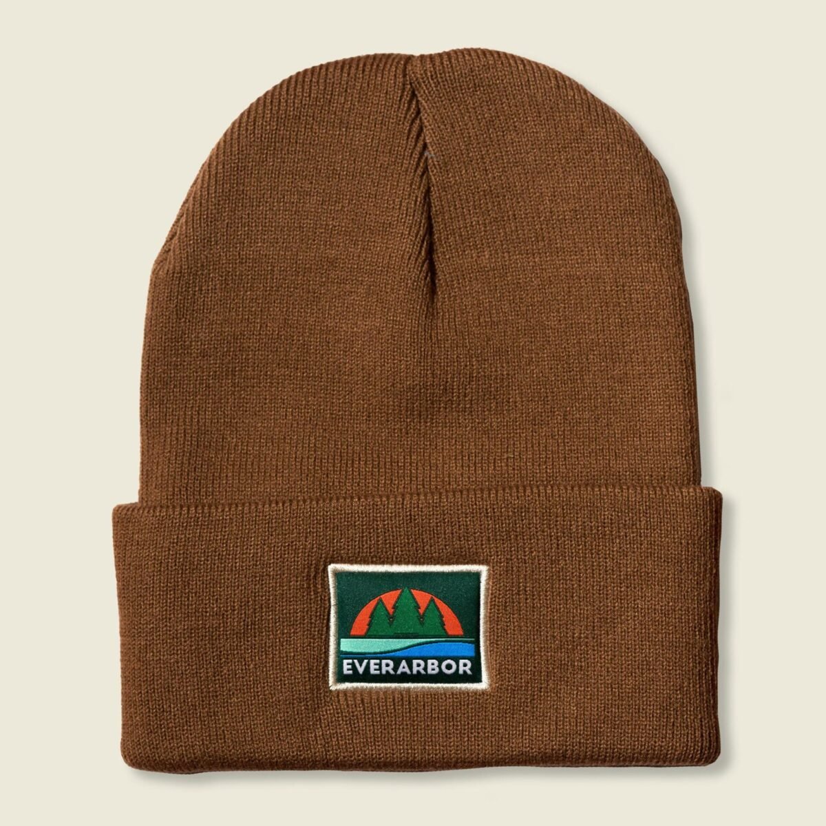 Brown Retro Beanie