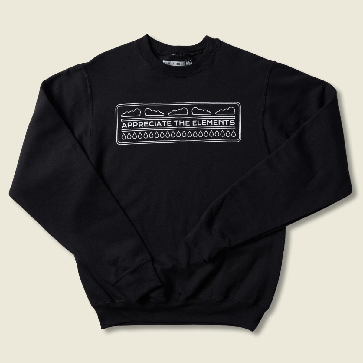 Appreciate the Elements Crewneck - Black